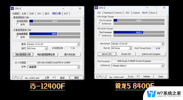 i5-12400F对比锐龙5 8400F评测：百元CPU，哪个更值得购买？