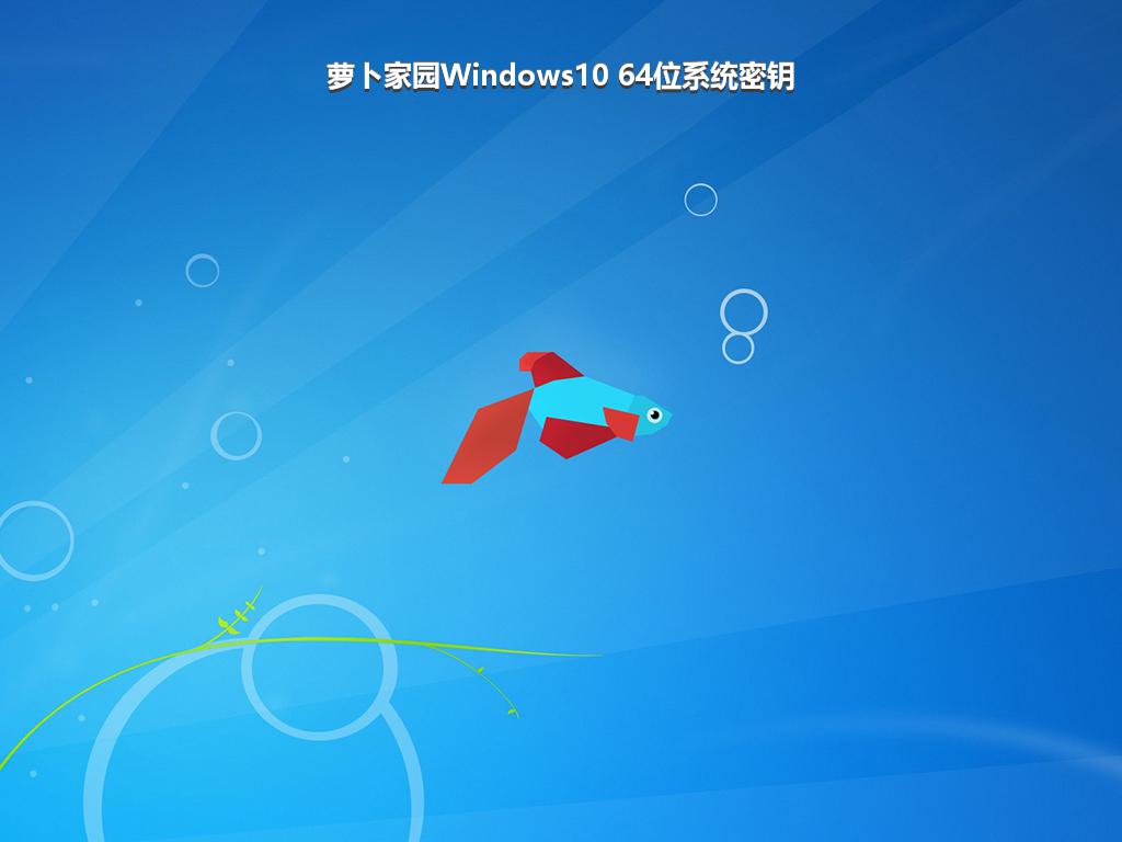萝卜家园Windows10 64位系统密钥